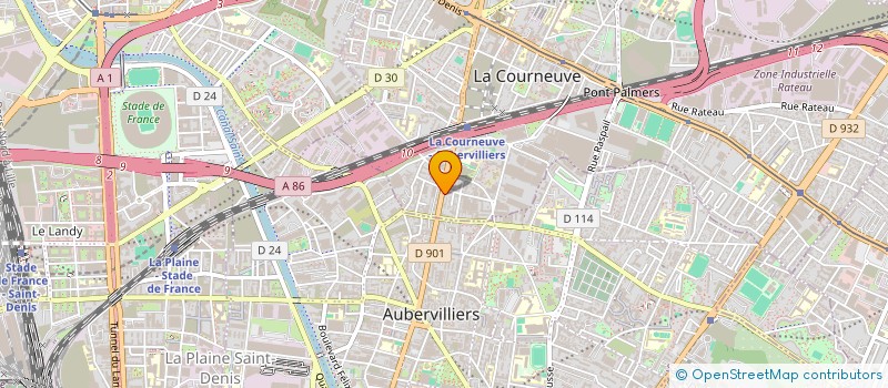 localisation de l'entreprise TST PHONE à LA COURNEUVE