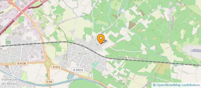 localisation de l'entreprise TSTAXI 34  CERS
