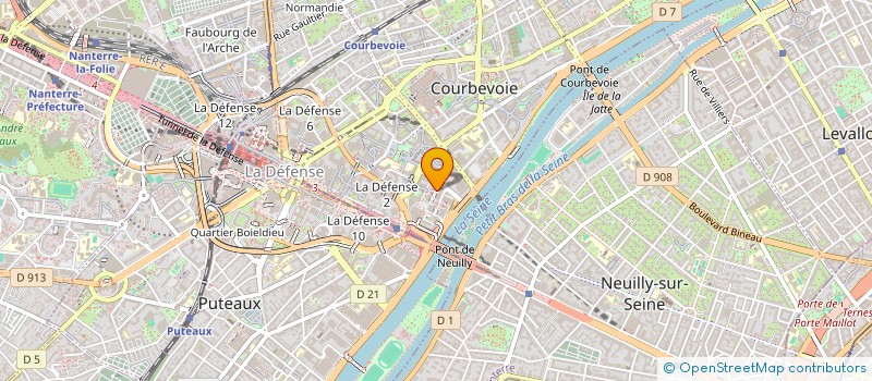 localisation de l'entreprise TT à COURBEVOIE