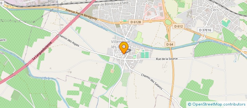 localisation de l'entreprise TT BATIMENT à VILLENEUVE-LES-BEZIERS