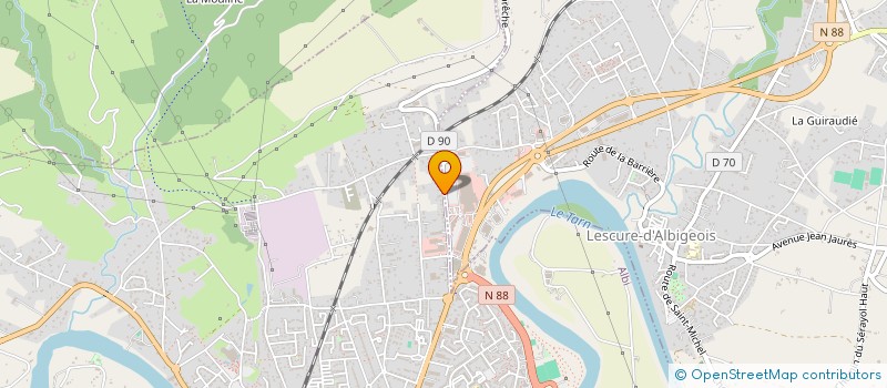 localisation de l'entreprise TT COURTAGE à ALBI
