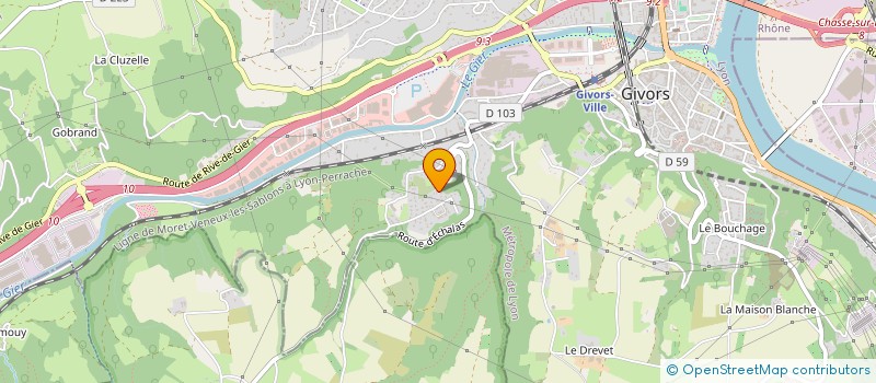 localisation de l'entreprise TT DEBOSSELAGE  GIVORS