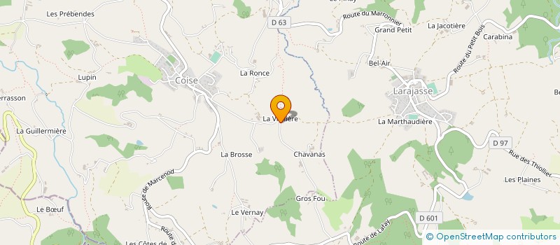 localisation de l'entreprise TT ENVIRONNEMENT à COISE