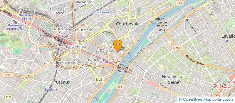 localisation de l'entreprise TT INVESTISSEMENTS à COURBEVOIE