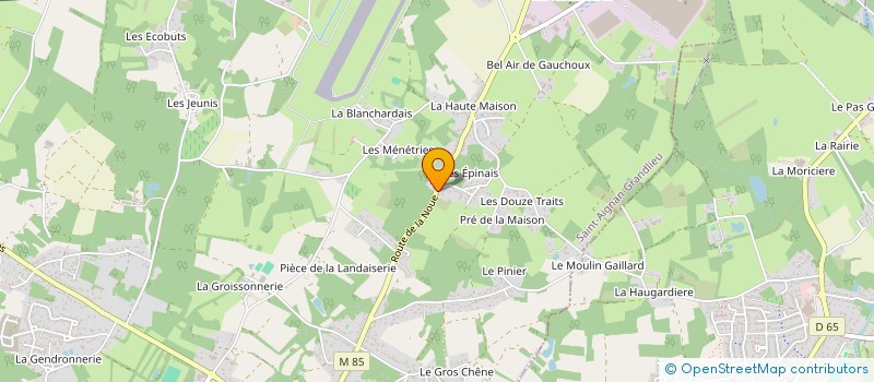 localisation de l'entreprise TT MACONNERIE  SAINT-AIGNAN-GRANDLIEU