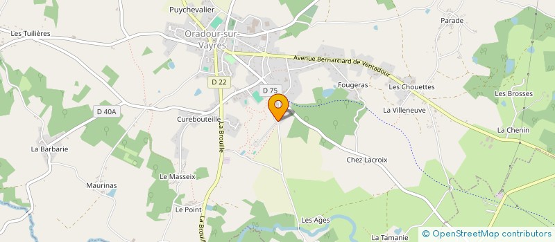 localisation de l'entreprise TT ORADOUR SUR VAYRES  ORADOUR-SUR-VAYRES