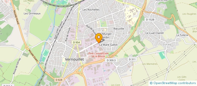 localisation de l'entreprise TT SPORTS à VERNOUILLET