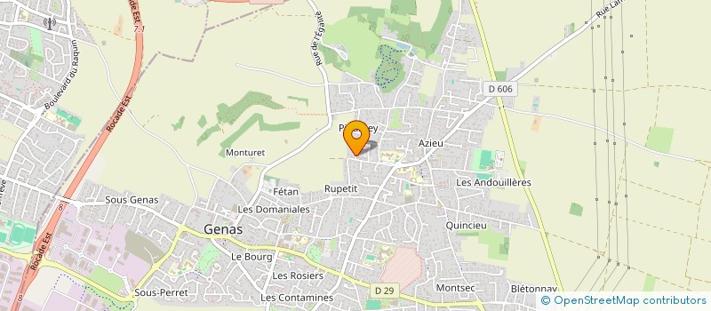 localisation de l'entreprise TTA  GENAS