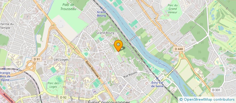 localisation de l'entreprise TTB à EVRY-COURCOURONNES