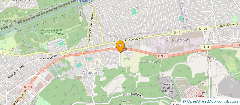 localisation de l'entreprise TTB à VAUJOURS