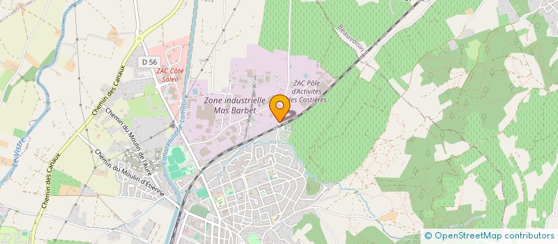 localisation de l'entreprise TTB  VAUVERT