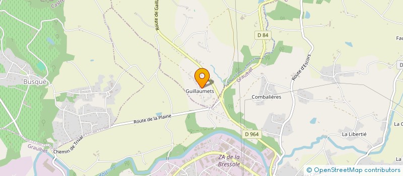 localisation de l'entreprise TTBAT  LABESSIERE-CANDEIL