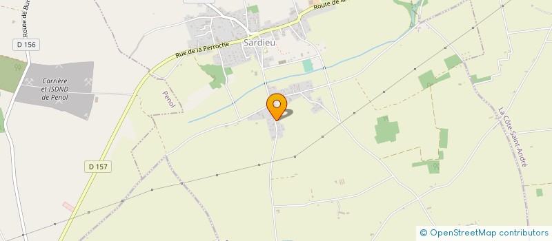 localisation de l'entreprise TTBH TOUS TRAVAUX BATIMENTS HERELLE à SARDIEU