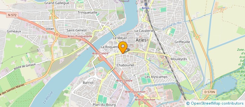 localisation de l'entreprise TTC SAXO à ARLES
