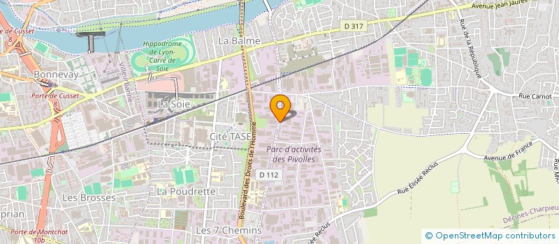 localisation de l'entreprise TTC TRAITEMENT TUILES ET CHARPENTES à DECINES-CHARPIEU