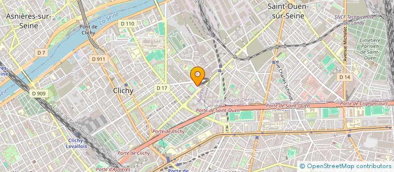 localisation de l'entreprise TTC TRANSPORTS à CLICHY