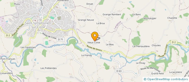 localisation de l'entreprise TTC TRAVAUX EN HAUTEUR  COISE