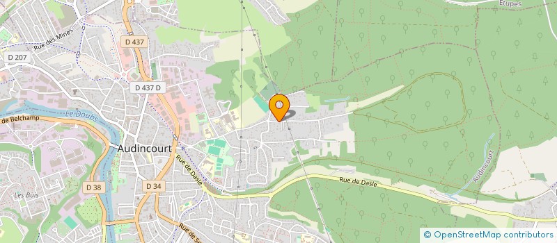 localisation de l'entreprise TTEK  AUDINCOURT