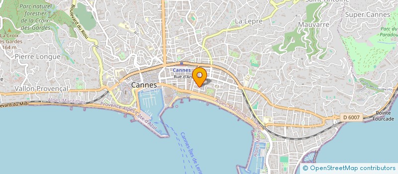localisation de l'entreprise TTI RIVIERA à CANNES