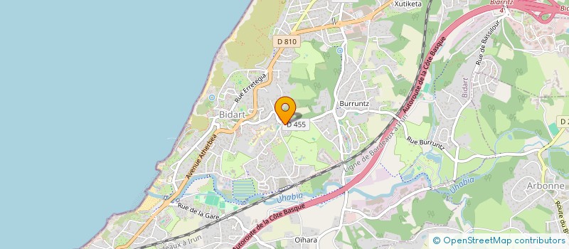localisation de l'entreprise TTINKA à BIDART