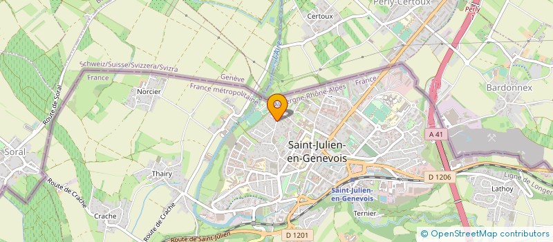 localisation de l'entreprise TTJR CONSULT à SAINT-JULIEN-EN-GENEVOIS