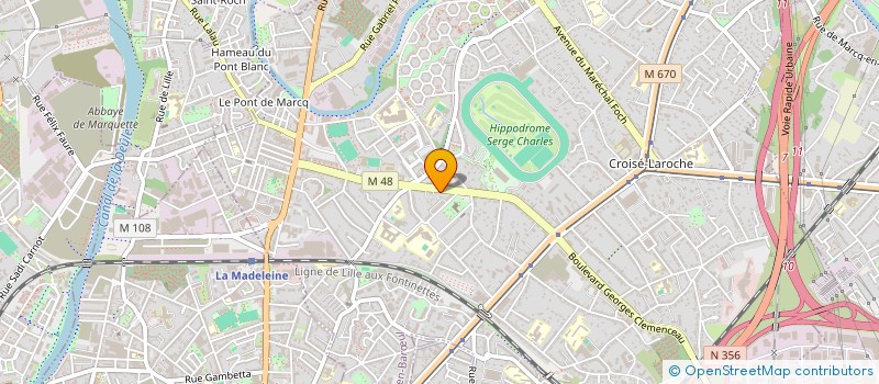 localisation de l'entreprise TTM à MARCQ-EN-BARŒUL