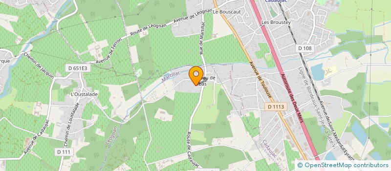 localisation de l'entreprise TTM  MARTILLAC