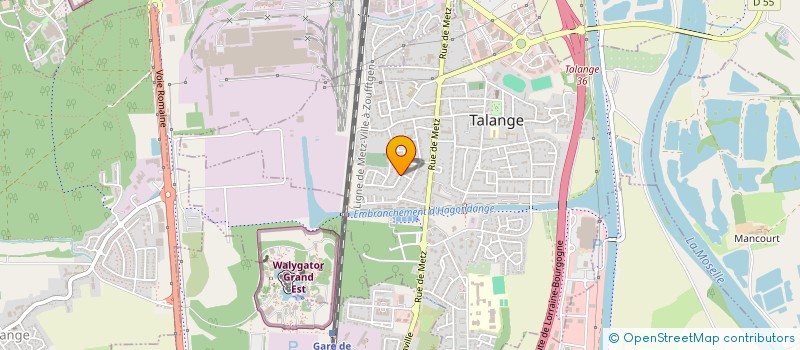 localisation de l'entreprise TTM EST à TALANGE