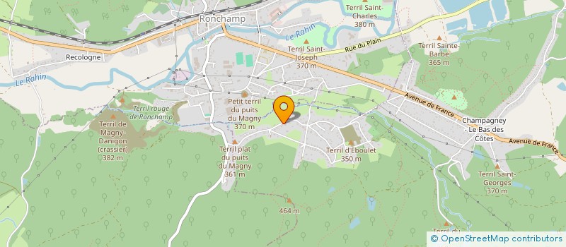 localisation de l'entreprise TTM LES CLOIES  CHAMPAGNEY