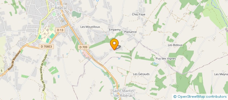 localisation de l'entreprise TTML  RIBERAC