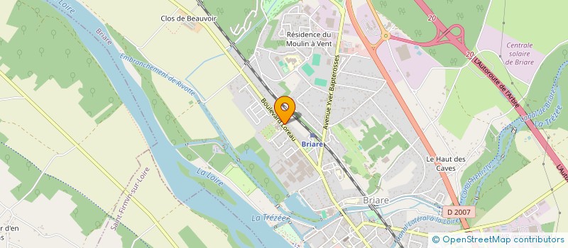 localisation de l'entreprise TTMS à BRIARE