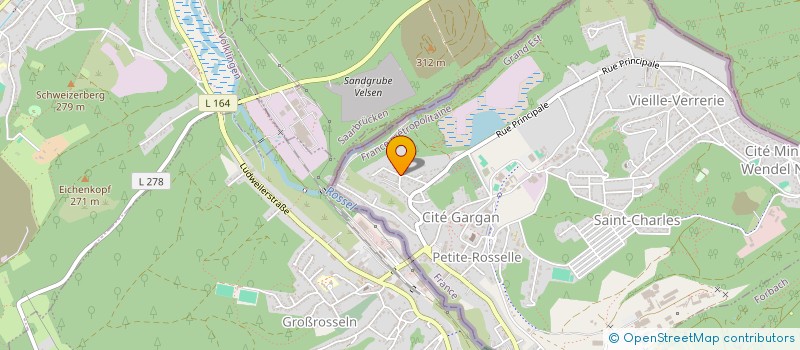 localisation de l'entreprise TTP  PETITE-ROSSELLE