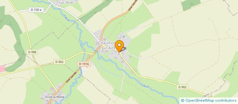 localisation de l'entreprise TTP DERWICH à CHAUMONT-SUR-AIRE