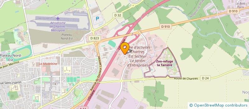 localisation de l'entreprise TTP FRANCE à CHARTRES