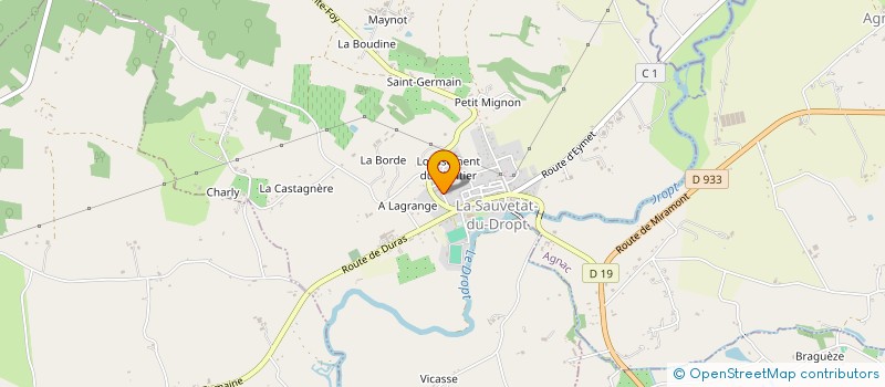 localisation de l'entreprise TTP RENAUD DE LAMARLIERE  EYMET