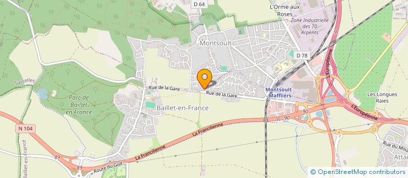 localisation de l'entreprise TTP01  BAILLET-EN-FRANCE