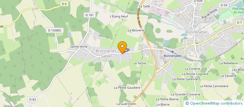 localisation de l'entreprise TTPM  BRIOSNE-LES-SABLES
