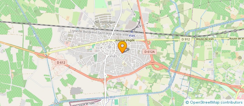 localisation de l'entreprise TTPT  VIAS