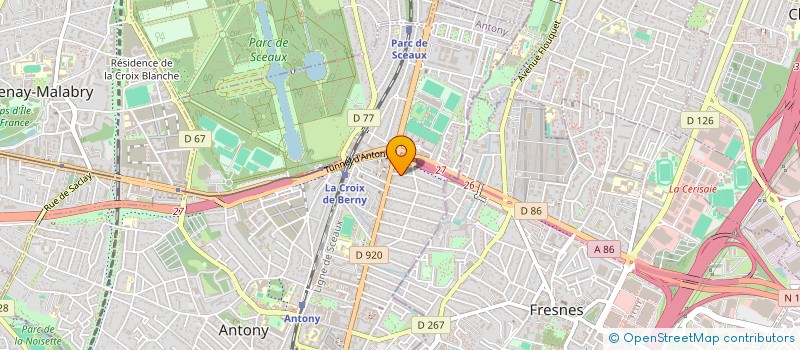 localisation de l'entreprise TTRCS à ANTONY