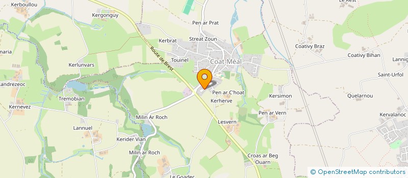 localisation de l'entreprise TU COZMAEL  COAT-MEAL