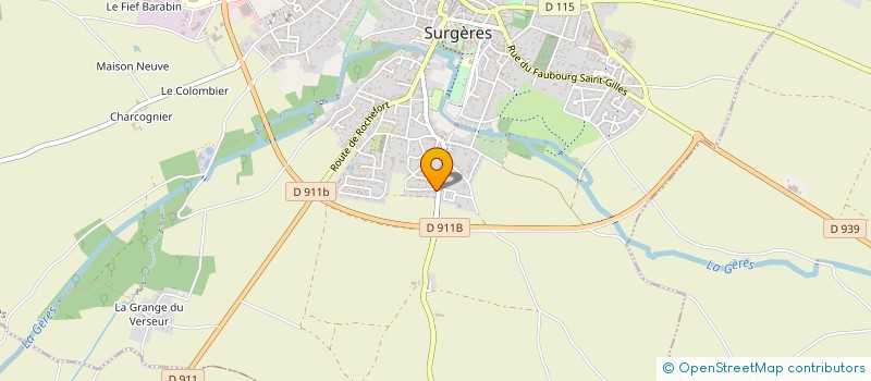 localisation de l'entreprise TU ES PETRUS  SURGERES