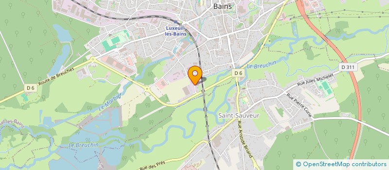 localisation de l'entreprise TUAILLON IMMOBILIER à LUXEUIL-LES-BAINS