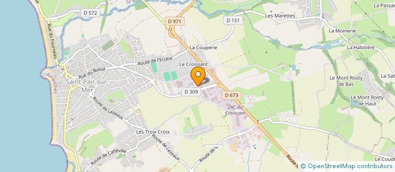 localisation de l'entreprise TUAMOTU  SAINT-PAIR-SUR-MER