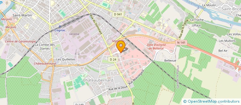 localisation de l'entreprise TUAN TRUC  CHATEAUBERNARD