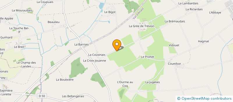 localisation de l'entreprise TUAUX-QUENAON  VAL D'ANAST