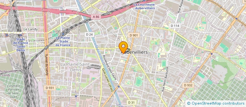 localisation de l'entreprise TUBA STORE  AUBERVILLIERS