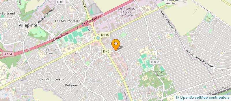 localisation de l'entreprise TUBE 93  VILLEPINTE