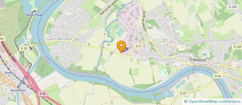 localisation de l'entreprise TUBESCA-COMABI  TREVOUX