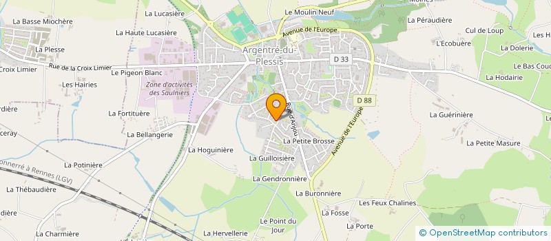 localisation de l'entreprise TUBEUF ARGENTRE  ARGENTRE-DU-PLESSIS