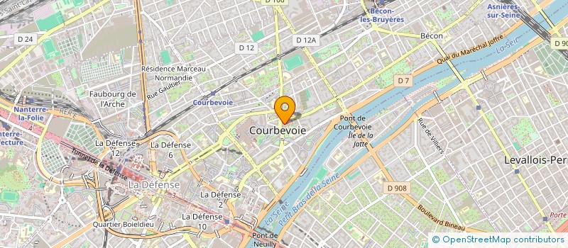 localisation de l'entreprise TUBIANA'S à COURBEVOIE